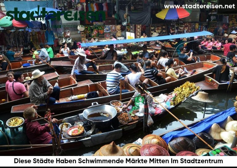 Diese Städte Haben Schwimmende Märkte Mitten Im Stadtzentrum