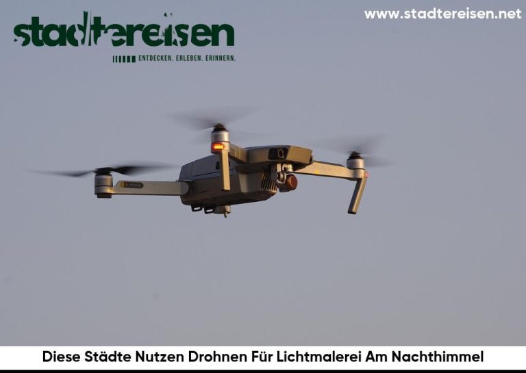 Diese Städte Nutzen Drohnen Für Lichtmalerei Am Nachthimmel