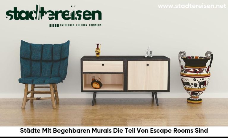 Städte Mit Begehbaren Murals Die Teil Von Escape Rooms Sind