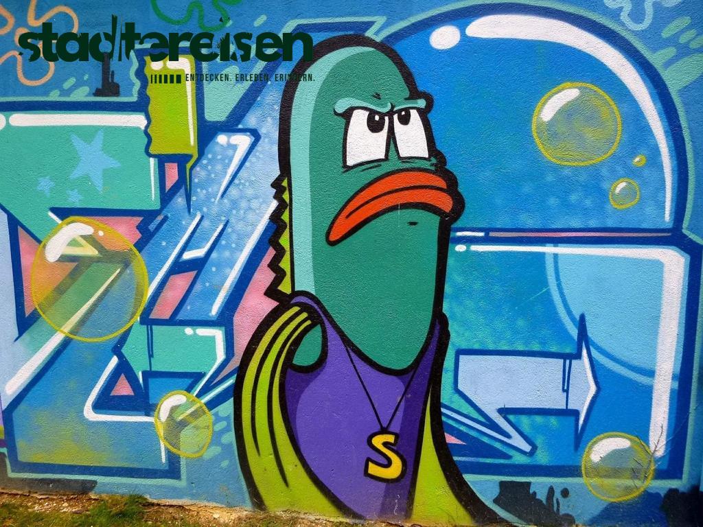 Städte Mit Digitalen Graffiti-Wänden Selbst Kunst Gestalten
