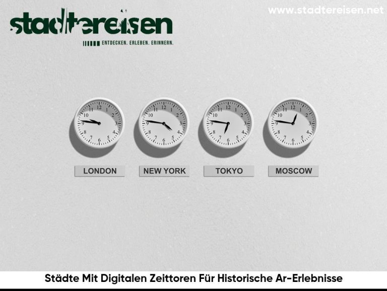 Städte Mit Digitalen Zeittoren Für Historische Ar-Erlebnisse
