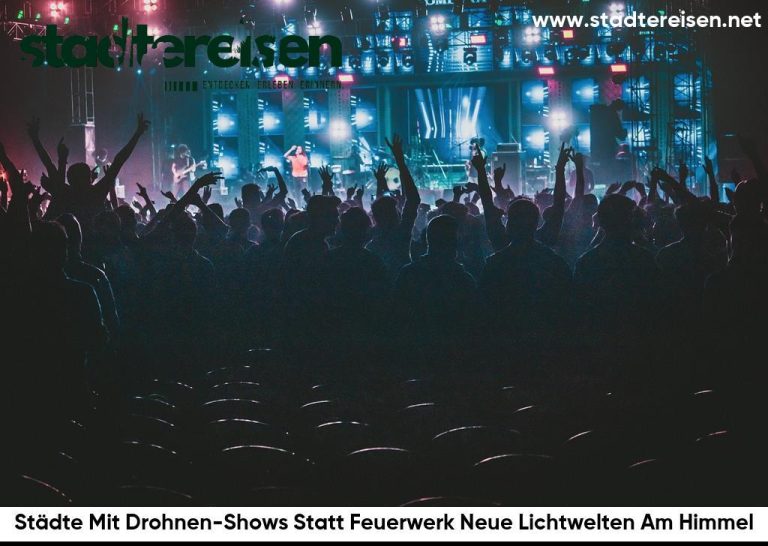 Städte Mit Drohnen-Shows Statt Feuerwerk Neue Lichtwelten Am Himmel
