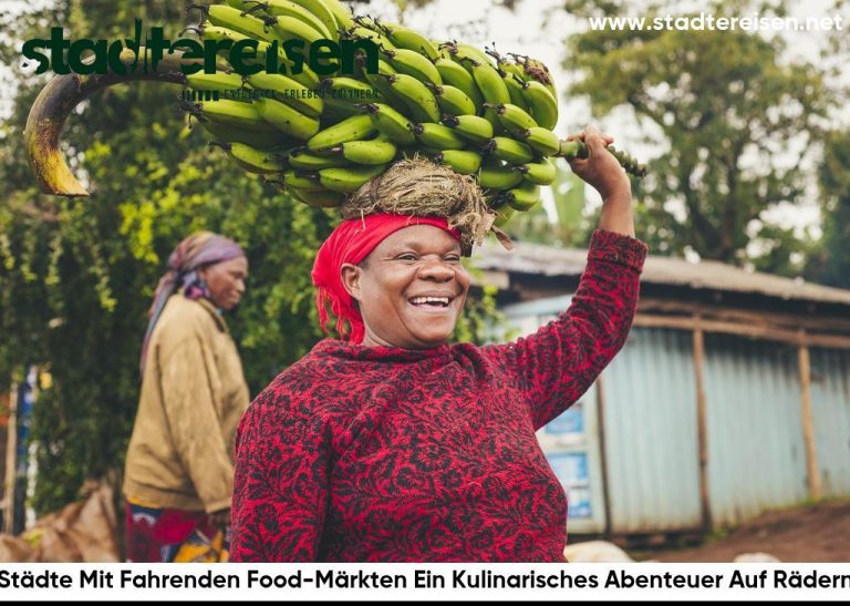 Städte Mit Fahrenden Food-Märkten Ein Kulinarisches Abenteuer Auf Rädern