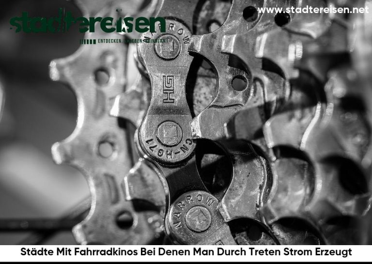 Städte Mit Fahrradkinos Bei Denen Man Durch Treten Strom Erzeugt