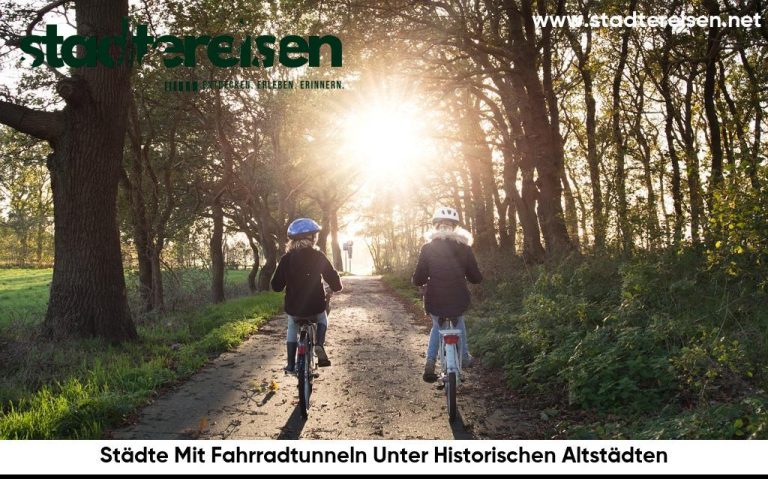 Städte Mit Fahrradtunneln Unter Historischen Altstädten