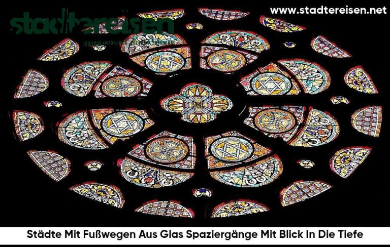 Städte Mit Fußwegen Aus Glas Spaziergänge Mit Blick In Die Tiefe