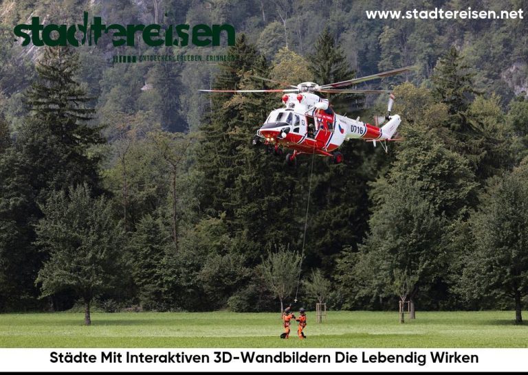 Städte Mit Interaktiven 3D-Wandbildern Die Lebendig Wirken