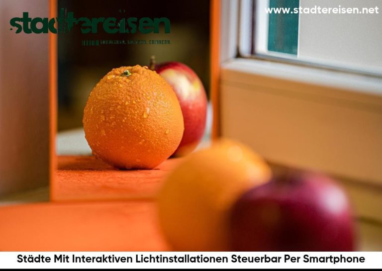 Städte Mit Interaktiven Lichtinstallationen Steuerbar Per Smartphone
