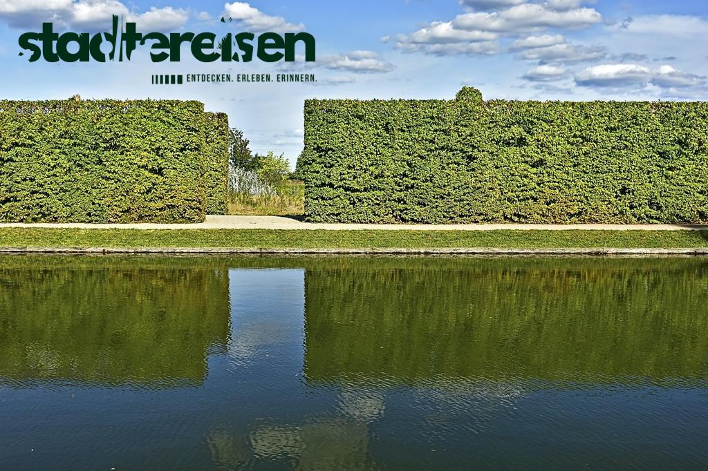 Städte Mit Labyrinthen Aus Hecken Urbanes Verirren Mit Stil