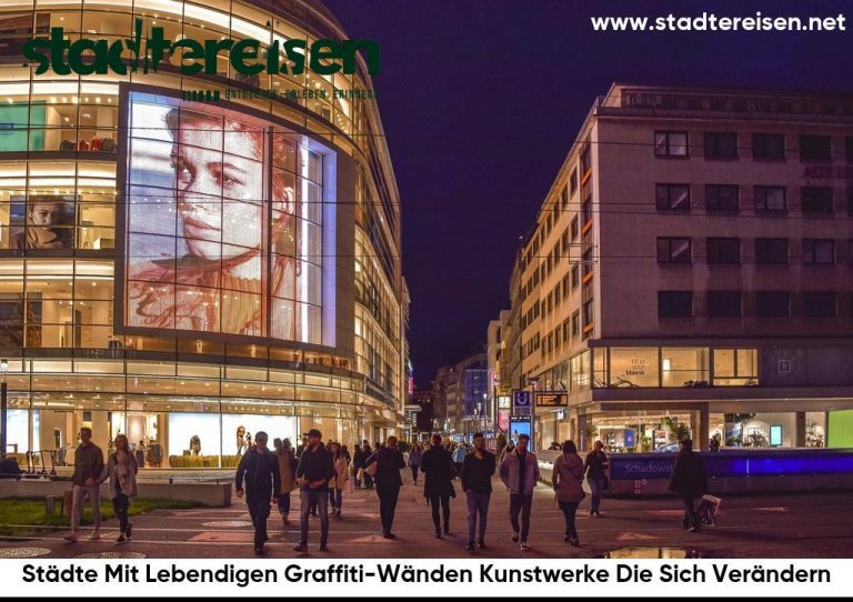 Städte Mit Lebendigen Graffiti-Wänden Kunstwerke Die Sich Verändern