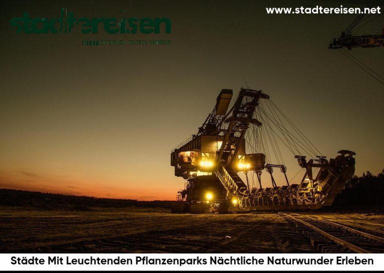 Städte Mit Leuchtenden Pflanzenparks Nächtliche Naturwunder Erleben