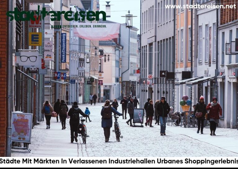 Städte Mit Märkten In Verlassenen Industriehallen Urbanes Shoppingerlebnis