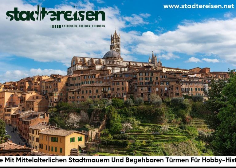 Städte Mit Mittelalterlichen Stadtmauern Und Begehbaren Türmen Für Hobby-Historiker