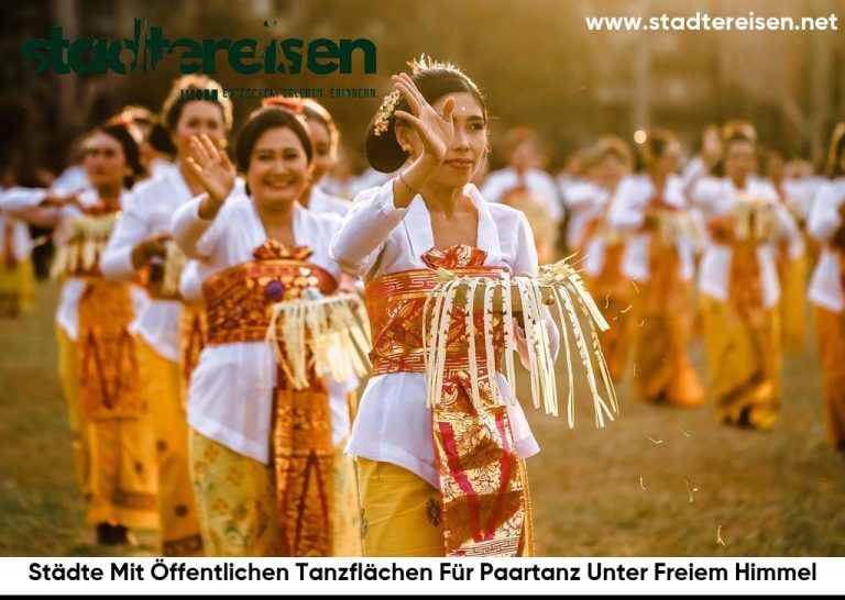Städte Mit Öffentlichen Tanzflächen Für Paartanz Unter Freiem Himmel