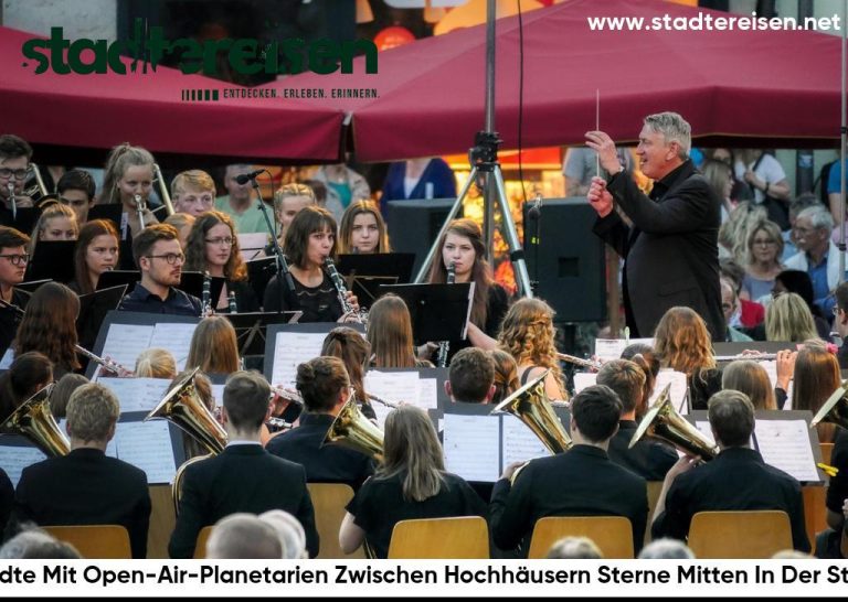 Städte Mit Open-Air-Planetarien Zwischen Hochhäusern Sterne Mitten In Der Stadt