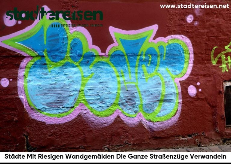 Städte Mit Riesigen Wandgemälden Die Ganze Straßenzüge Verwandeln