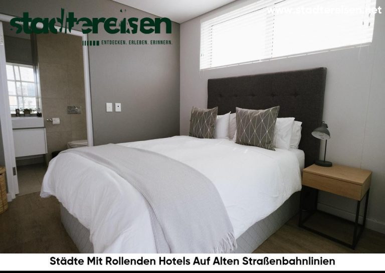 Städte Mit Rollenden Hotels Auf Alten Straßenbahnlinien
