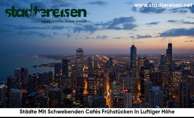 Städte Mit Schwebenden Cafés Frühstücken In Luftiger Höhe