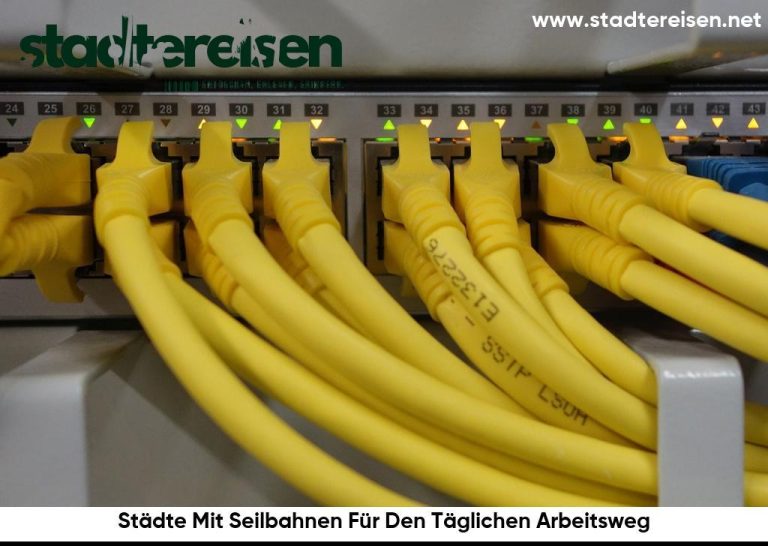 Städte Mit Seilbahnen Für Den Täglichen Arbeitsweg