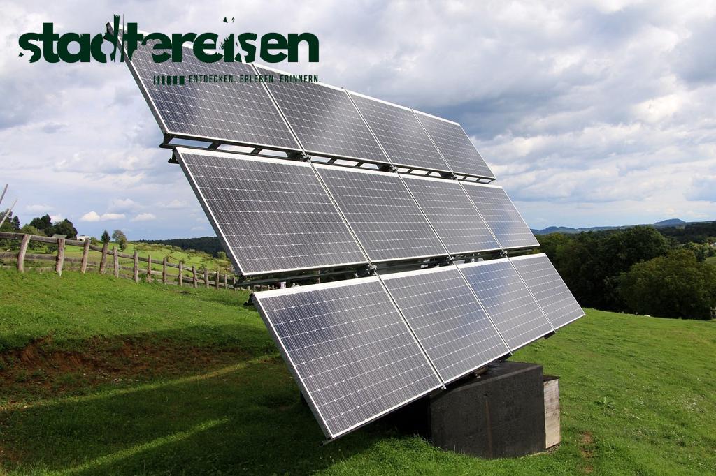 Städte Mit Solarstraßen Energieerzeugung Beim Gehen
