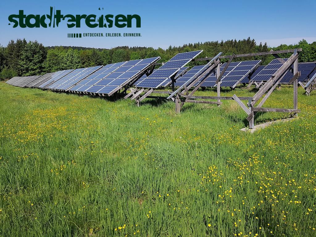 Städte Mit Solarstraßen Energieerzeugung Beim Gehen