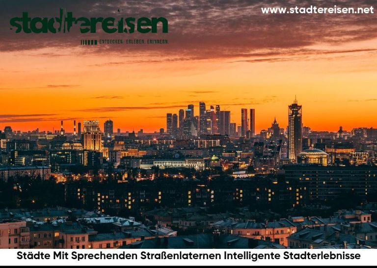 Städte Mit Sprechenden Straßenlaternen Intelligente Stadterlebnisse