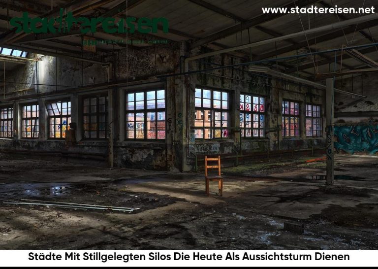 Städte Mit Stillgelegten Silos Die Heute Als Aussichtsturm Dienen
