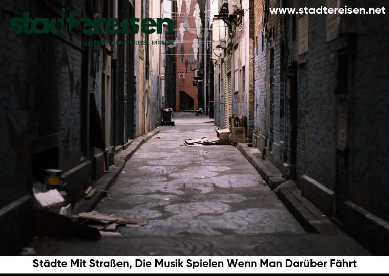 Städte Mit Straßen, Die Musik Spielen Wenn Man Darüber Fährt