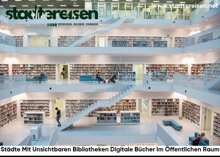 Städte Mit Unsichtbaren Bibliotheken Digitale Bücher Im Öffentlichen Raum
