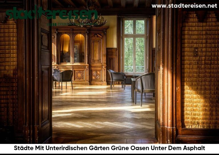Städte Mit Unterirdischen Gärten Grüne Oasen Unter Dem Asphalt