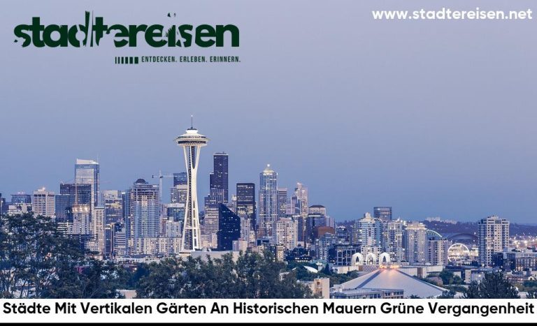 Städte Mit Vertikalen Gärten An Historischen Mauern Grüne Vergangenheit