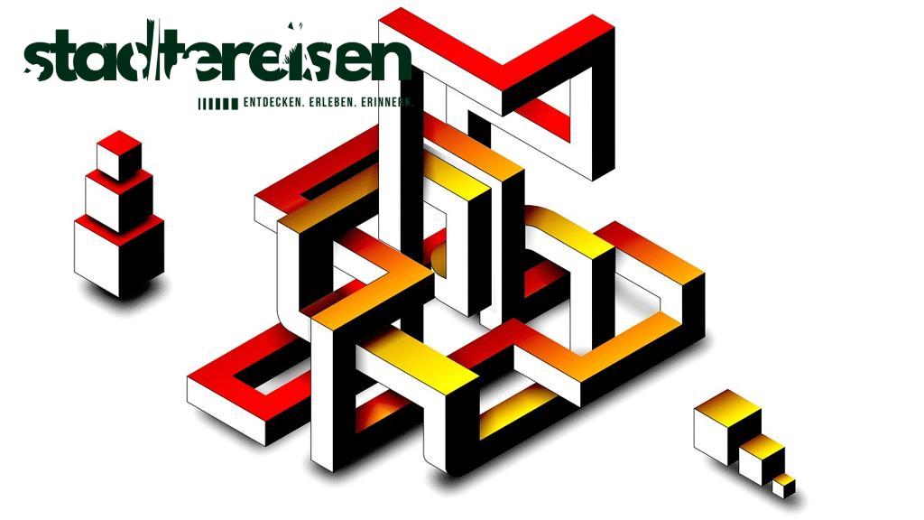 Städte Mit Vertikalen Labyrinthen An Gebäudefassaden