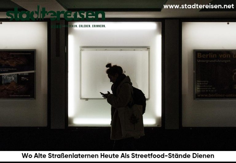 Wo Alte Straßenlaternen Heute Als Streetfood-Stände Dienen