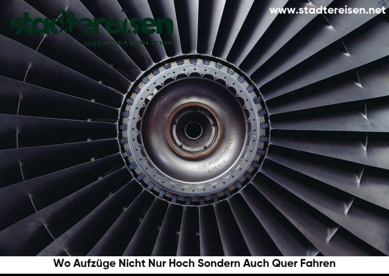 Wo Aufzüge Nicht Nur Hoch Sondern Auch Quer Fahren