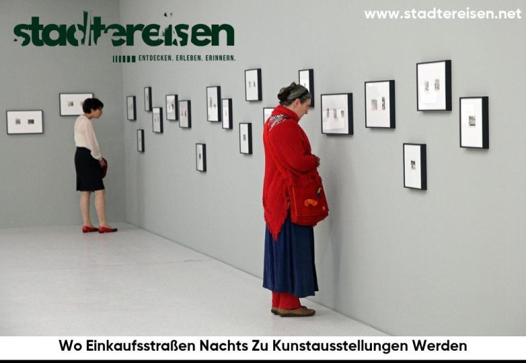 Wo Einkaufsstraßen Nachts Zu Kunstausstellungen Werden