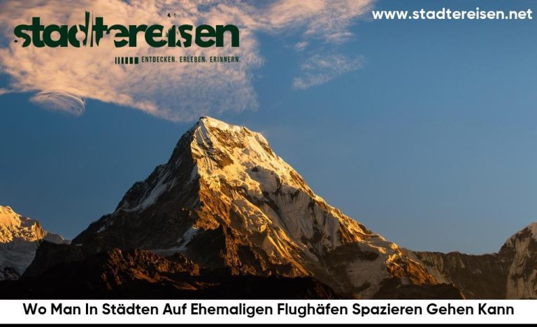 Wo Man In Städten Auf Ehemaligen Flughäfen Spazieren Gehen Kann