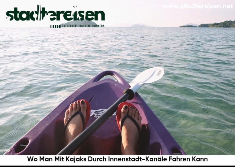 Wo Man Mit Kajaks Durch Innenstadt-Kanäle Fahren Kann