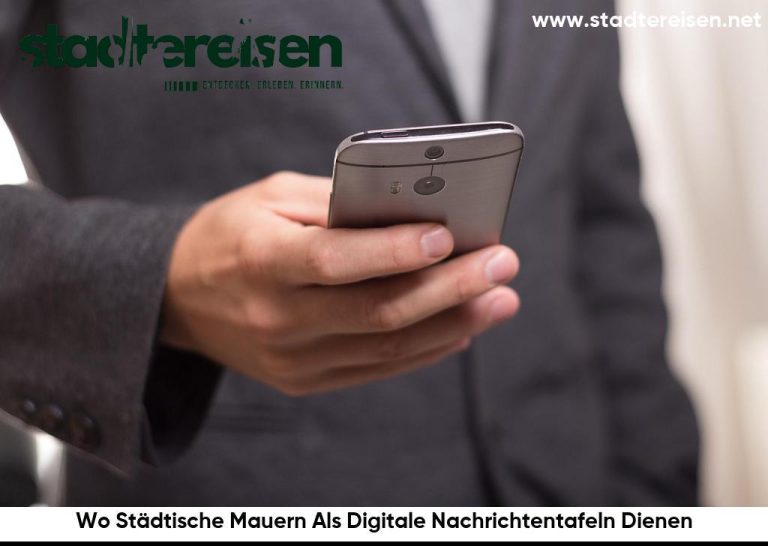 Wo Städtische Mauern Als Digitale Nachrichtentafeln Dienen