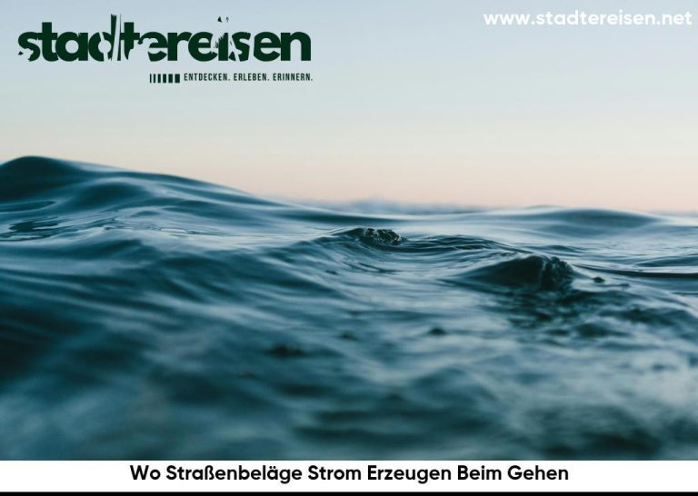 Wo Straßenbeläge Strom Erzeugen Beim Gehen