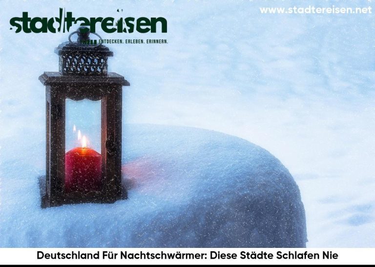 Deutschland Für Nachtschwärmer: Diese Städte Schlafen Nie