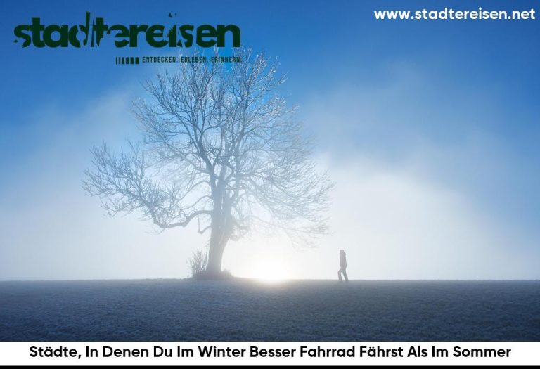 Städte, In Denen Du Im Winter Besser Fahrrad Fährst Als Im Sommer