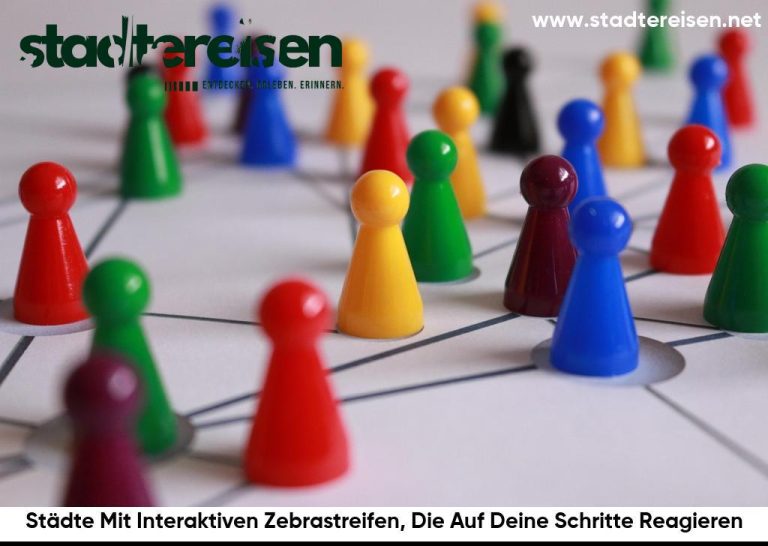 Städte Mit Interaktiven Zebrastreifen, Die Auf Deine Schritte Reagieren