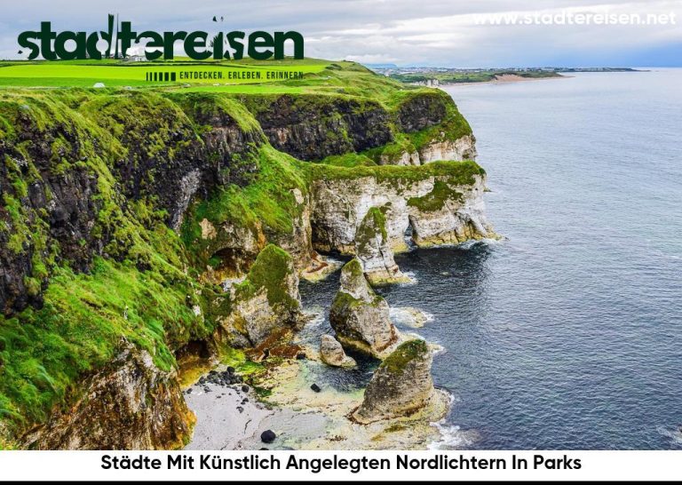 Städte Mit Künstlich Angelegten Nordlichtern In Parks