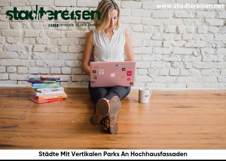 Städte Mit Vertikalen Parks An Hochhausfassaden