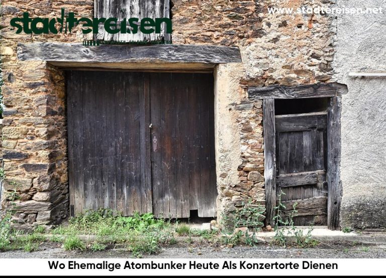 Wo Ehemalige Atombunker Heute Als Konzertorte Dienen